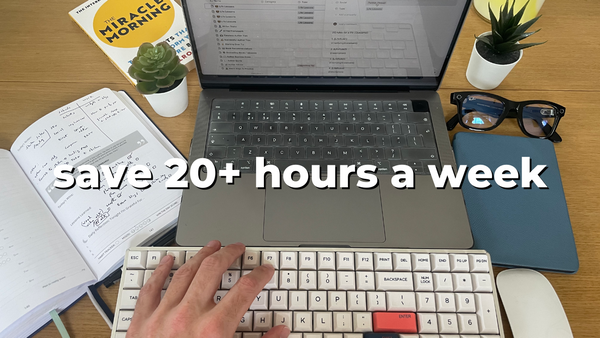 5 productivity tips that save me 20+ hours a week