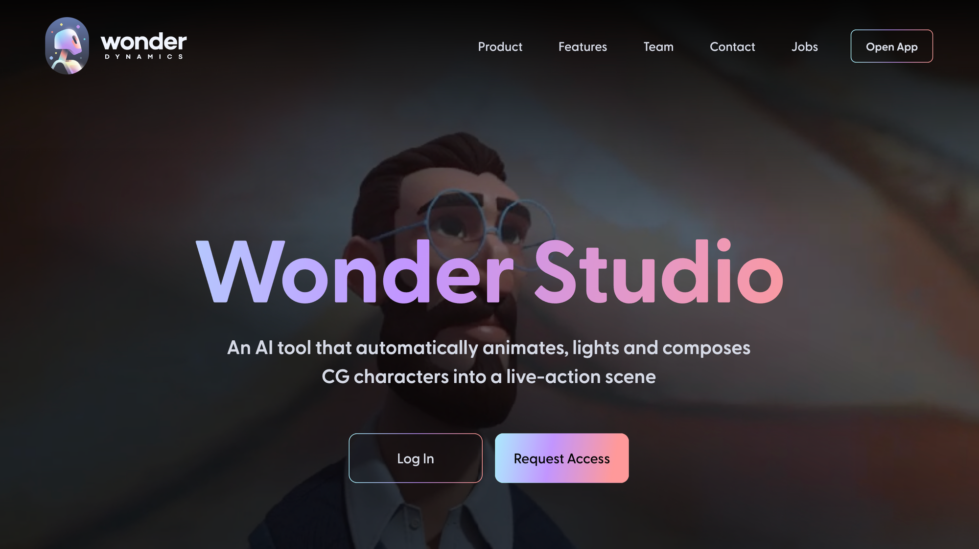 Wonder Dynamics Homepage