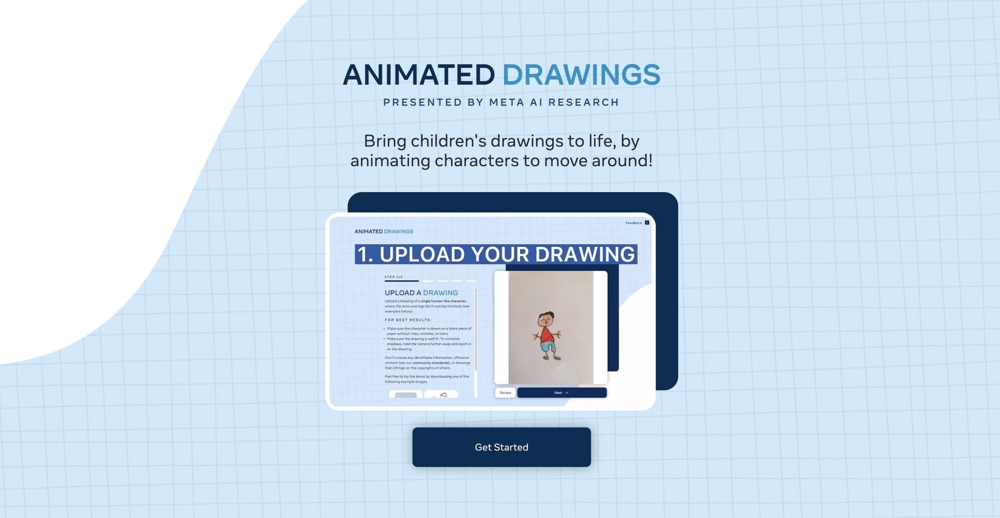 Animated Drawings Homepage