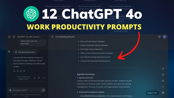 Top 12 ChatGPT Productivity Tips for Work!